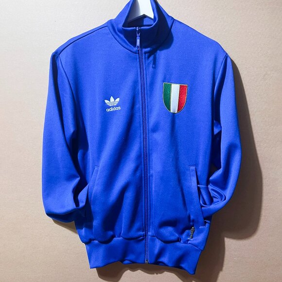 Basic FIFA Official Licensed Product Adidas Track Jacket for ITALIA Blue Size S - Picture 1 of 9